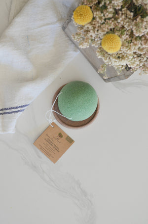 Konjac Sponge Biodegradable  | Zero Waste | Vegan Skincare: Lavender