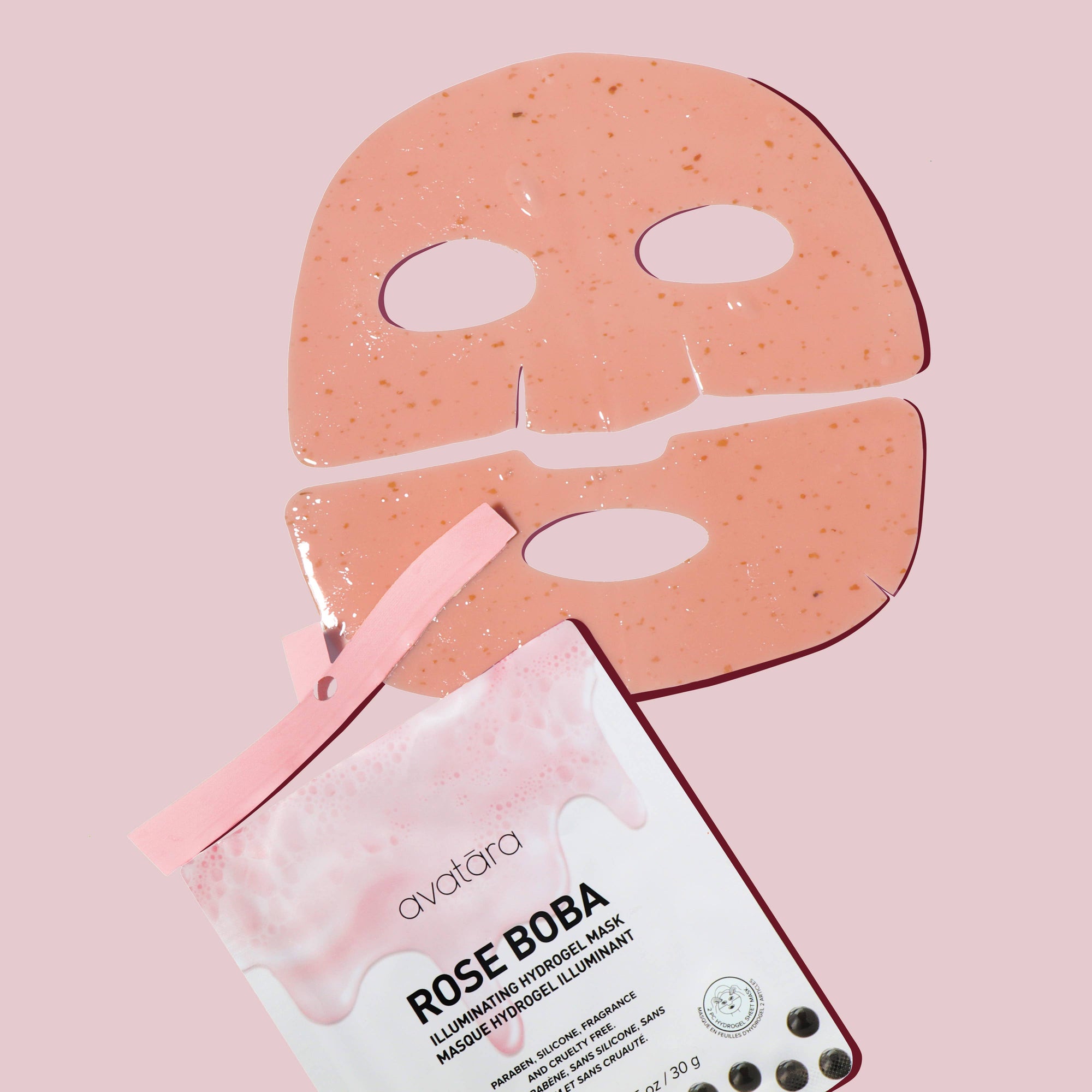 Rose Boba Illuminating Hydrogel Mask