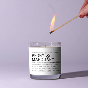 Peony & Mahogany Candle