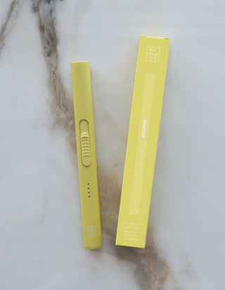 Solid Flameless Rechargeable USB-C Lighter - Spring Edition: Cream