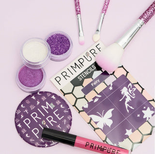 Kids Mineral Makeup Stencil Starter Gift Set: Unicorn Themed Gift Set - Pink