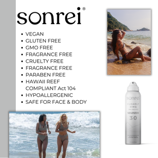 Sonrei Clearly Zinq Organic Mineral Sunscreen Mist SPF 30