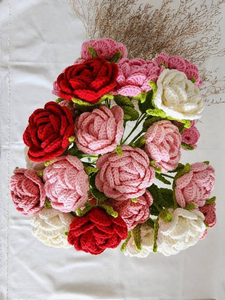 Crochet David Austin Rose: 3. Coral