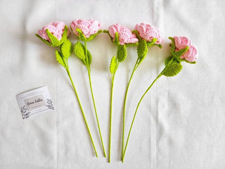 Crochet David Austin Rose: 3. Coral