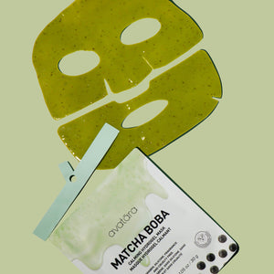 Matcha Boba Calming Hydrogel Mask