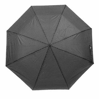 Polka-Dot Telescopic Hand Open Umbrella: BLK