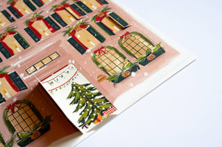 Christmas Countdown Paper Calendar , Holiday Advent 