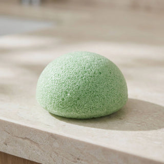 Facial Cleansing Sponge : Seafoam Green
