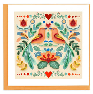Quilled Folk Art Card