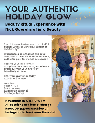✨ Your Authentic Holiday Glow ✨ - Beauty Ritual Experience with Nick Gavrelis of ieró Beauty