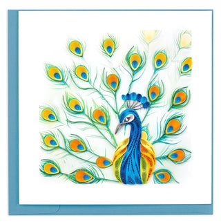 Quilled Peacock Card