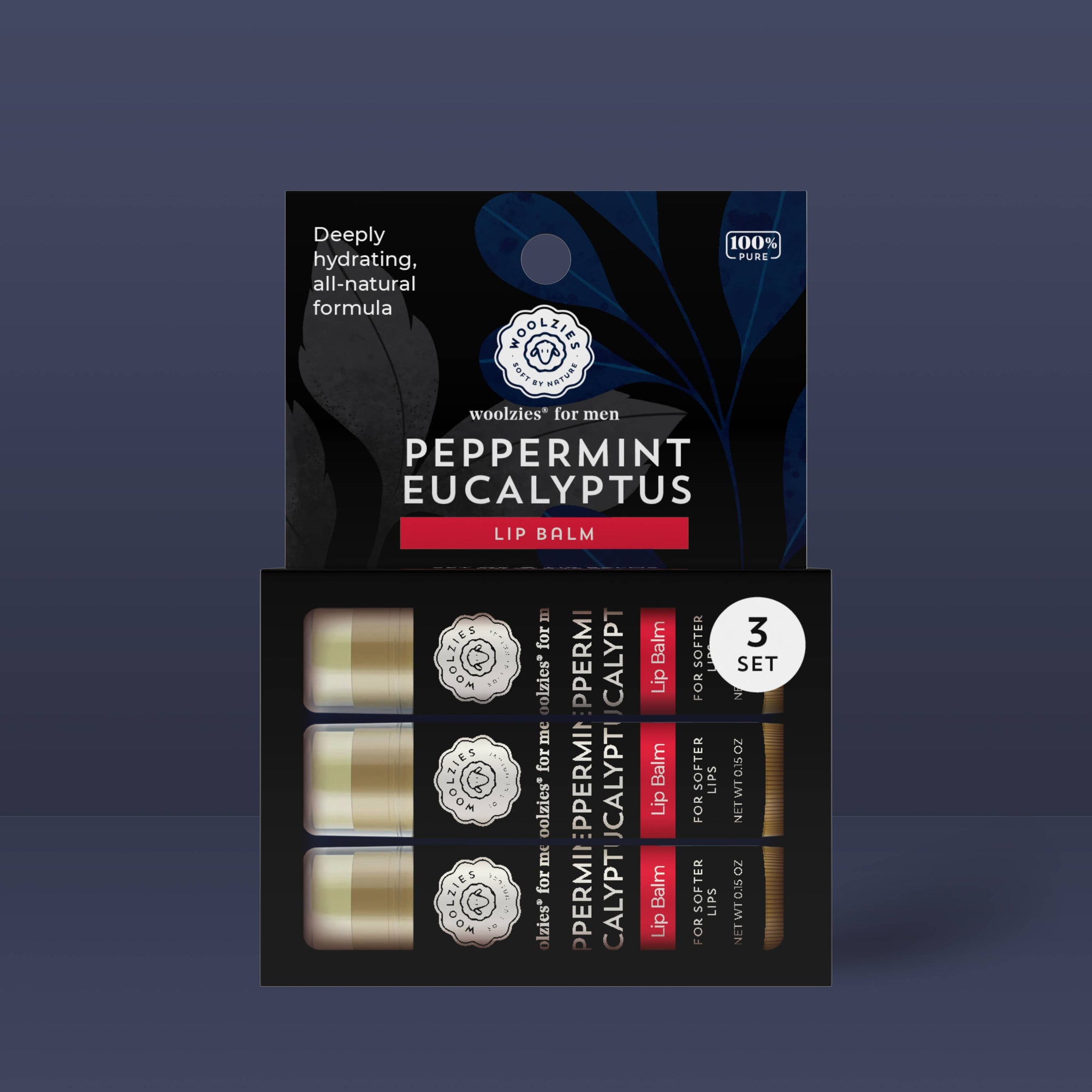 Peppermint - Eucalyptus Lip Balm For Men