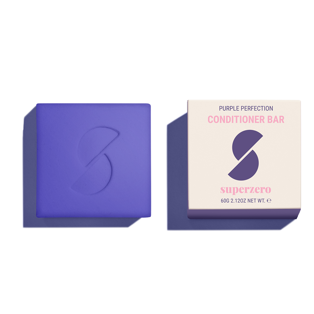 Purple Conditioner Bar for Blonde, Highlighted, White Hair