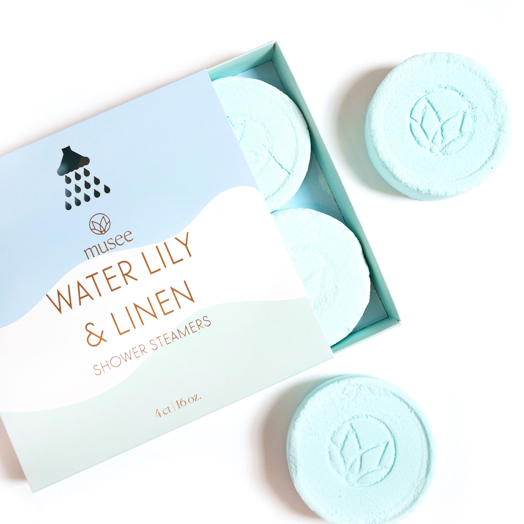 Water Lily and Linen Shower Steamers