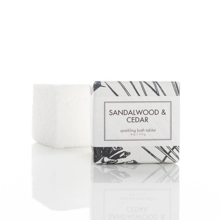 Sandalwood & Cedar Sparkling Bath Tablet